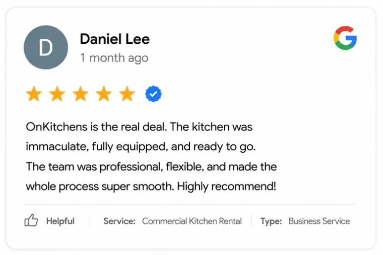 Five-star Google review from Daniel Lee